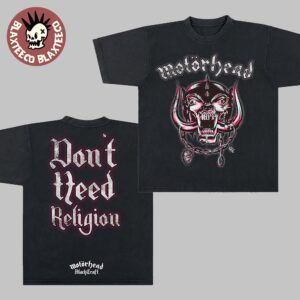 Motorhead X Blackcraft Don’t Need Religion No Heaven Two Sided T-Shirt