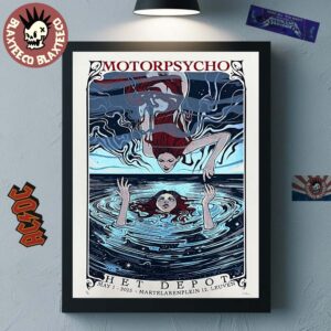 Motorpsycho Poster For Show At Het Depot In Martelarenplein 12 Leuven On May 1st 2025 Reversea Art Home Decor Poster Canvas