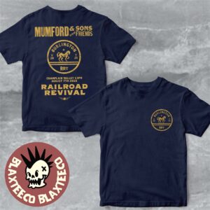 Mumford And Sons 2025 Railroad Revival Tour In Burlington At Champlain Valley Expo On August 7 2025 Two Sided Unisex T-Shirt