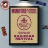 Mumford And Sons 2025 Railroad Revival Tour In Richmond VA At Allianz Amphitheatre On August 5 2025 Home Decor Poster Canvas