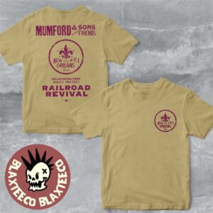 Mumford And Sons 2025 Railroad Revival Tour In New Orleans At Woldenburg Park On August 3 2025 Two Sided Unisex T-Shirt