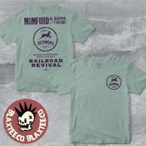 Mumford And Sons 2025 Railroad Revival Tour In Richmond VA At Allianz Amphitheatre On August 5 2025 Two Sided Unisex T-Shirt