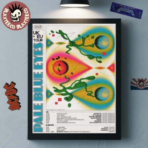Pale Blue Eyes 2025 UK And EU Tour Schedule Dates Home Decor Poster Canvas