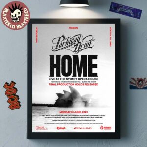 Parkway Drive Home Live At The Sydney Opera House Final Production Holds Released On June 9 2025 Home Decor Poster Canvas