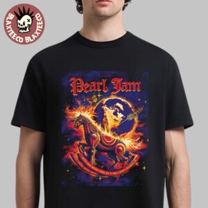 Pearl Jam Full Shows Poster In Atlanta Georgia At State Farm Arena On April 29 And May 1 2025 Burning Rocking Horse Artwork Essentials T-Shirt
