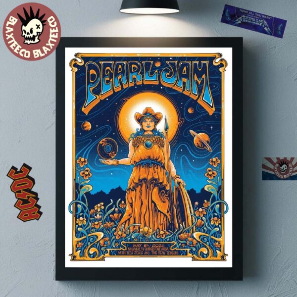 Pearl Jam Nashville Tennessee 2025 Night 2 Event Poster At Bridgestone Arena On May 8 2025 Dark Matter World Tour 2025 Home Decor Poster Canvas