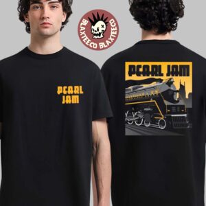 Pearl Jam Nashville Tennessee 2025 Night 2 Event Tee At Bridgestone Arena On May 8 2025 Dark Matter World Tour 2025 The Train Art Two Sided T-Shirt