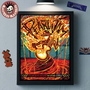 Pearl Jam Pittsburgh Pennsylvania 2025 Night 1 Event Poster At USA PPG Paints Arena On May 16 2025 Home Decor Poster Canvas