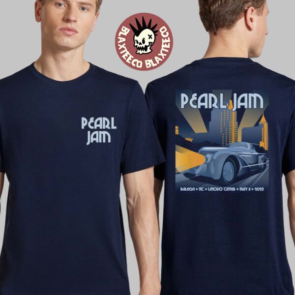 Pearl Jam Raleigh North Carolina 2025 Night 1 Event Tee At Lenovo Center On May 11 2025 Two Sided Unisex T-Shirt