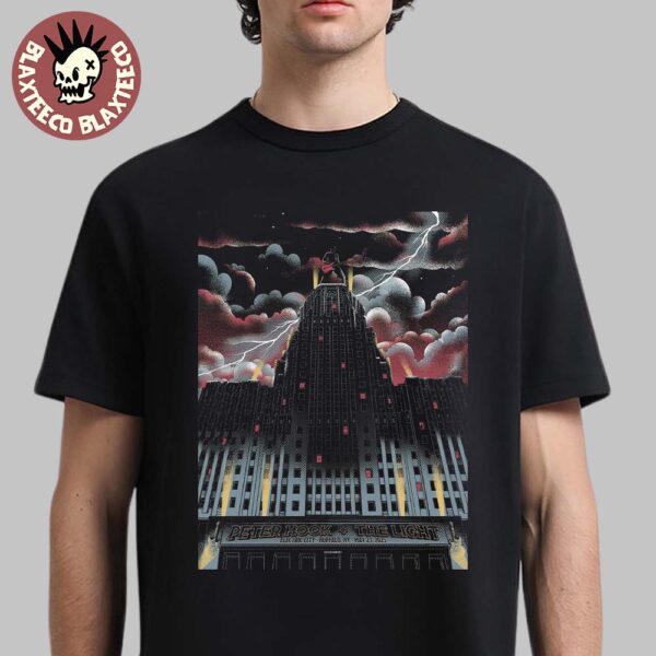 Peter Hook And The Light Buffalo New York 2025 Concert Poster At Electric City On May 23 2025 North American Tour Essentials T-Shirt