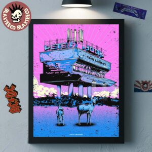 Peter Hook And The Light Columbus 2025 Gig Poster At The Bluestone May 28 2025 Home Decor Poster Canvas