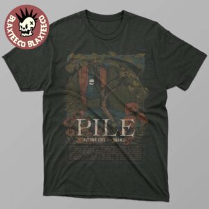 Pile Sunshine And Balance Beams Autumn 2025 Tour Dates Poster Art Goodnight Moon Forest Green Unisex T-Shirt