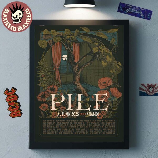 Pile Sunshine And Balance Beams Autumn 2025 Tour Dates Poster Art Goodnight Moon Wall Decor Poster Canvas