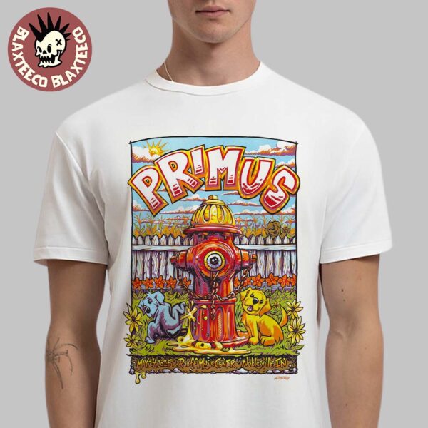 Primus Sessanta V2.0 Exclusive Poster In Noblesville IN At Ruoff Music Center On May 24 2025 Essentials T-Shirt