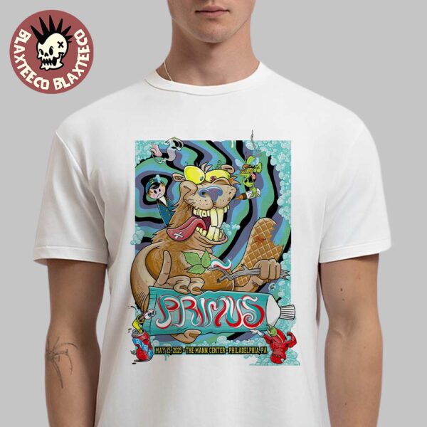 Primus Sessanta V2.0 Philadelphia Pennsylvania 2025 Concert Poster At TD Pavilion At the Mann Center On May 15 2025 Essentials T-Shirt