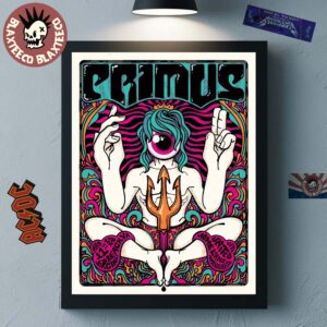 Primus Sessanta V2.0 Virginia Beach Virginia 2025 Exclusive Gig Poster At Veterans United Home Loans Amphitheater On May 11 2025 Home Decor Poster Canvas