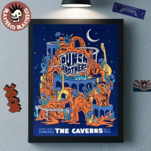 Punch Brothers The Carverns Concert Poster In Grundy County Tennessee On May 17 2025 Home Decor Poster Canvas