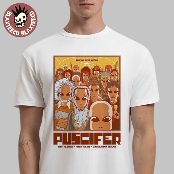 Puscifer Sessanta V2.0 Fairfax Virginia 2025 Concert Poster At Eagle Bank Arena On May 18 2025 Classic T-Shirt