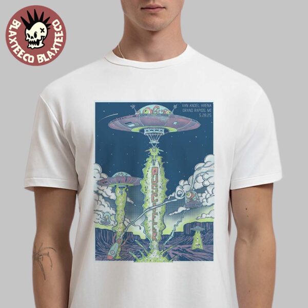 Puscifer Sessanta V2.0 Grand Rapids Michigan 2025 Exclusive Concert Poster At Van Andel Arena On May 28 2025 Alien Theme Art Classic T-Shirt