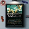 Boardwalk Rock 2025 Commemorative Poster In Ocean City MD On May 17-18 2025 Lineup Lightning Skeleton Art Home Decor Poster Canvas