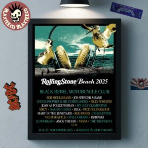 Rollingstone Beach 2025 Howl Europe Tour 2025 Full Lineup In Weissenhauser Strand On November 21 22 2025 Home Decor Poster Canvas