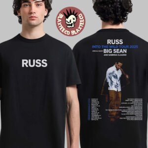 Russ Into The Wild Tour 2025 Tour Dates With Big Sean And Sabrina Claudio Two Sided Unisex T-Shirt