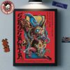 Metallica M72 Philly 2025 Night 1 And 2 Venue Combined Poster In Philadelphia Pennsylvania At Lincoln Financial Field On May 23 And 25 2025 Red Demons Eating Sandwich Poster Canvas