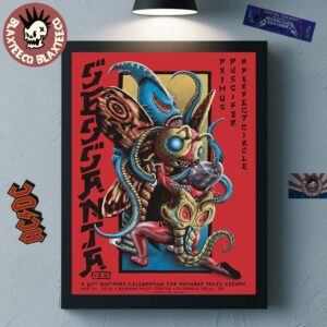 Sessanta V2.0 Cuyahoga Falls Ohio 2025 Concert Poster At Blossom Music Center On May 25 2025 Ultraman Vs Kaiju Artwork Home Decor Poster Canvas