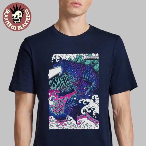 Sessanta V2.0 Event Tee For Show In Tulsa Oklahoma At Bok Center On May 1 2025 Godzilla Artwork Unisex T-Shirt