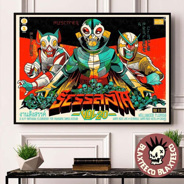 Sessanta V2.0 Exclusive Poster For Show In Hollywood Florida At Hard Rock Live At Seminole Hard Rock Hotel And Casino On May 6 2025 Poster Canvas