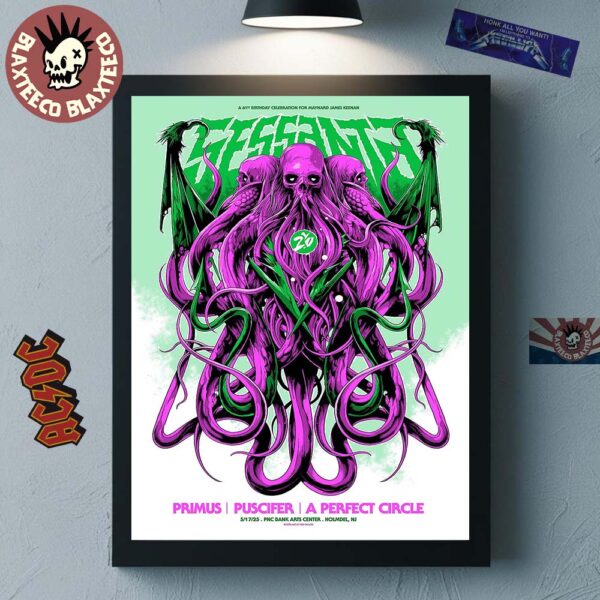 Sessanta V2.0 Holmdel New Jersey 2025 Exclusive Poster At PNC Bank Arts Center On May 17 2025 Home Decor Poster Canvas