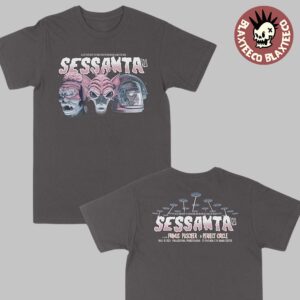 Sessanta V2.0 Philadelphia Pennsylvania 2025 Concert Tee At TD Pavilion At the Mann Center On May 15 2025 Three Heads Aliens Art Two Sided Unisex T-Shirt