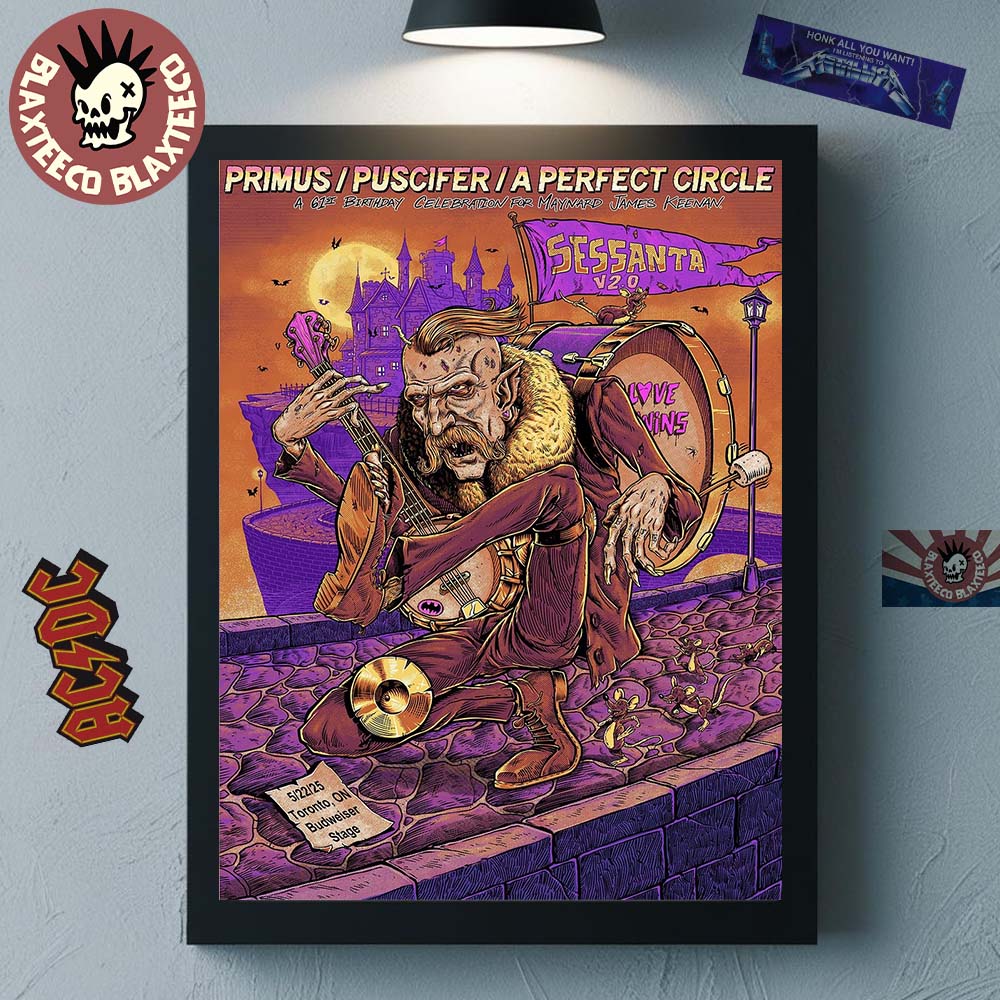 Sessanta V2.0 Toronto Ontario 2025 Concert Poster At Budweiser Stage On May 22 2025 Home Decor Poster Canvas