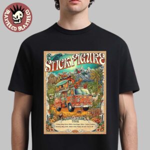 Stick Figure South America Tour 2025 In Chile And Brazil On May 23 And 25 2025 Classic T-Shirt