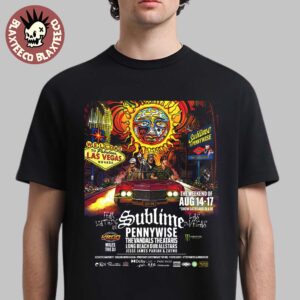 Sublime Las Vegas Nevada The Weekend Of August 14-17 2025 Tour Fear Loathing And Sublime At Dolby Live Indoor Amphitheater Unisex T-Shirt
