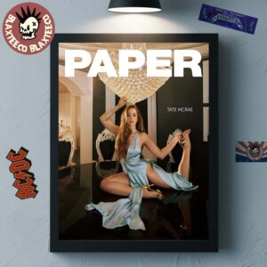Tate McRae On The Cover Of PAPER Magazine 2025 Home Decor Poster Canvas