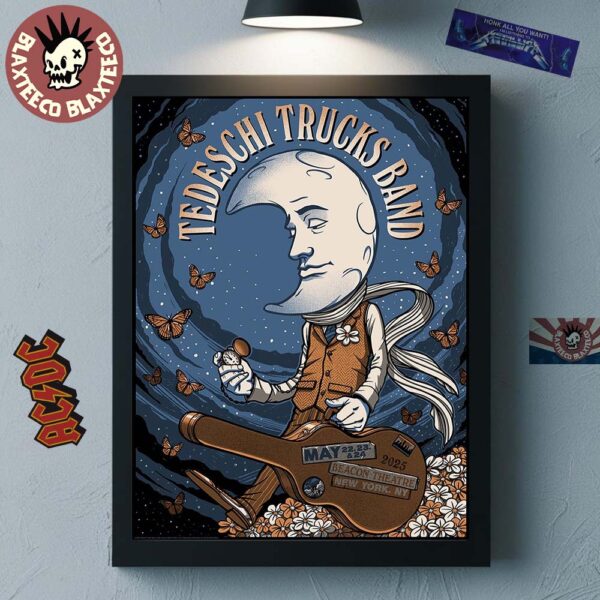 Tedeschi Trucks Band New York 2025 Gig Poster At Beacon Theatre On May 22 23 And 24 2025 Home Decor Poster Canvas