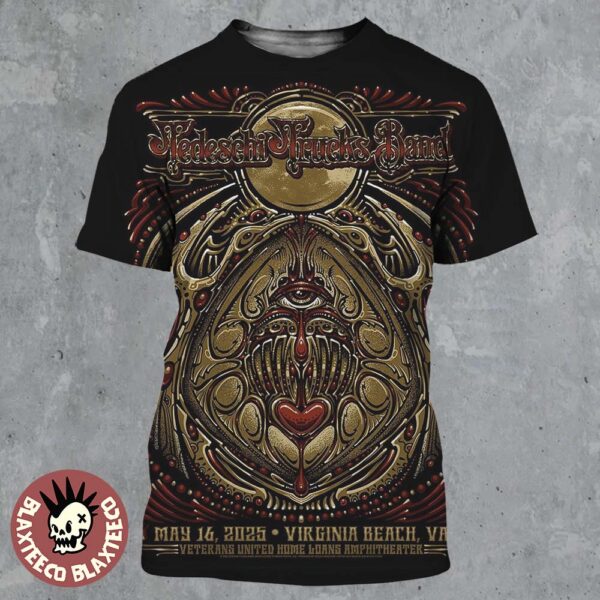 Tedeschi Trucks Band Virginia Beach Show 2025 Poster In Virginia At Veterans United Home Loans Amphitheater On May 16 2025 All Over Print Shirt