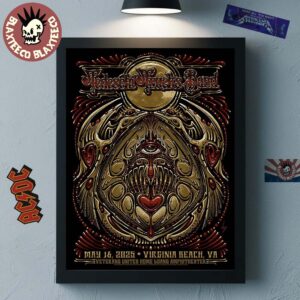 Tedeschi Trucks Band Virginia Beach Show 2025 Poster In Virginia At Veterans United Home Loans Amphitheater On May 16 2025 Home Decor Poster Canvas