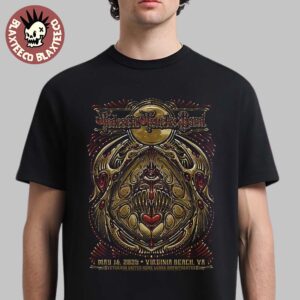 Tedeschi Trucks Band Virginia Beach Show 2025 Poster In Virginia At Veterans United Home Loans Amphitheater On May 16 2025 Unisex T-Shirt