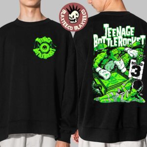 Teenage Bottlerocket Vs Dropkick Murphys St Patrick’s Day Tour 2025 Round 3 Frankenstein Boxing Art Two Sided Crewneck Sweatshirt