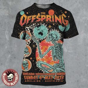 The Offspring Poster For Supercharged Worldwide In 25 Australia Tour In Adelaide At Adelaide Entertainment Centre On May 4 2025 All Over Print Shirt