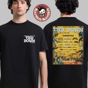 Tied Down Detroit Festival 2025 Merch Lineup In Detroit Michigan At Russell Industrial Center On May 31 And June 1 2025 Two Sided Unisex T-Shirt