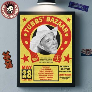 Tubbs’ Bazaar Return To Denver 2025 Skylight Denver On May 28 2025 Bigger Badder And Bazaar-ier Than Ever Home Decor Poster Canvas