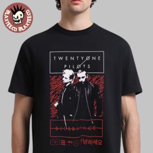 Twenty One Pilots Hot Topic 2025 Blurryface Duo Portrait T-Shirt