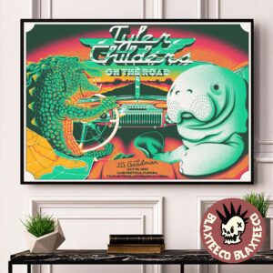 Tyler Childers On The Road With S.G. Goodman In Jacksonville Florida On VyStar Veterans Memorial Arena On May 29 2025 Home Decor Poster Canvas