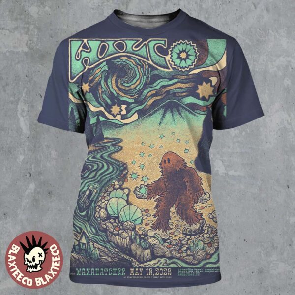 Wilco Asheville North Carolina 2025 Gig Poster Live At Asheville Yards Ampitheatre On May 16 2025 All Over Print Shirt