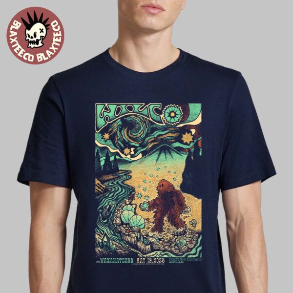 Wilco Asheville North Carolina 2025 Gig Poster Live At Asheville Yards Ampitheatre On May 16 2025 Unisex T-Shirt