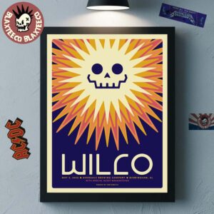 Wilco Birmingham AL 2025 Live At Avondale Brewing Company On May 12 2025 The Sun Art Home Decor Poster Canvas