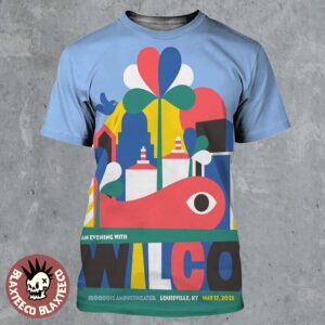 Wilco Louisville Kentucky 2025 Gig Poster Live At Iroquois Amphitheater On May 17 2025 All Over Print Shirt
